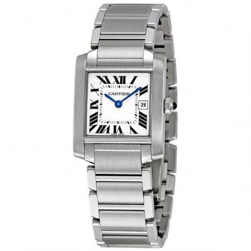 Cartier Tank Francaise Steel Midsize Watch W51011Q3 watches