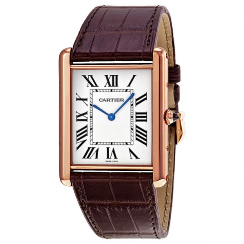 Cartier Tank Louis Manual Wind 18k Rose Gold Men's Watch W1560017 watches