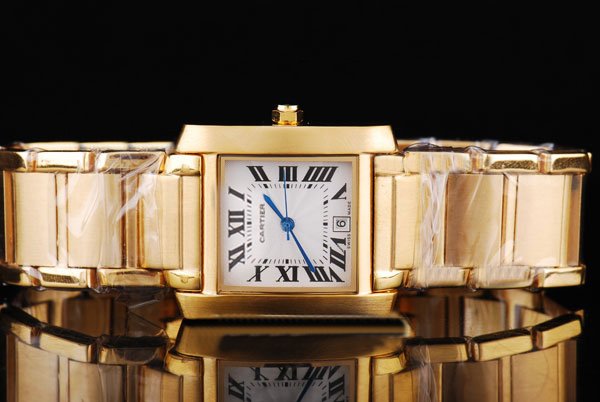 Cartier Tank W50002N2 Stainless Steel Case 33x47mm Mens Watch watches