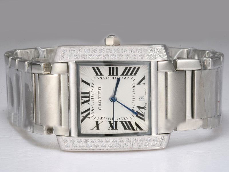 Cartier Tank wE1002S3 Stainless Steel Case 28x32mm Womens Watch watches