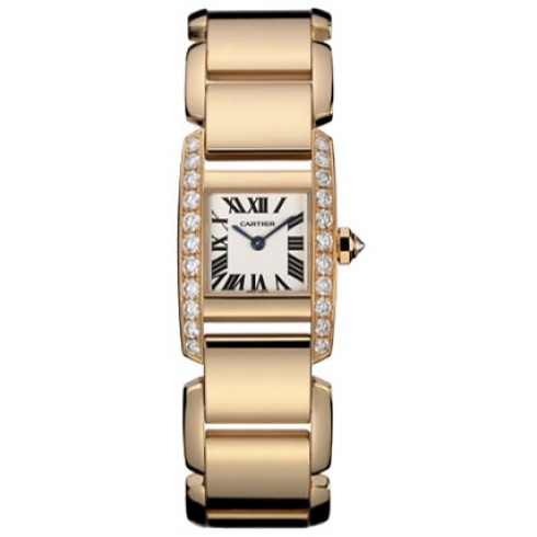 Cartier Tankissime Diamond 18kt Rose Gold Ladies Watch WE70028H watches