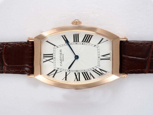 Cartier Tonneau R1054 49x31mm Midsize Stainless Steel Case Watch watches