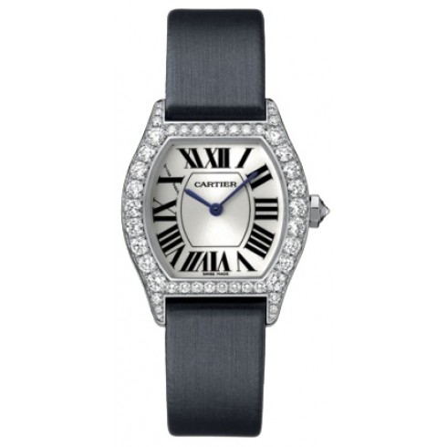 Cartier Tortue Diamond 18 kt White Gold Ladies Watch WA507231 watches