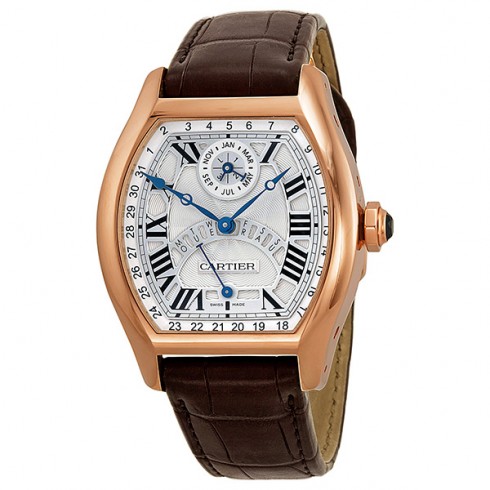 Cartier Tortue Perpetual Calendar Automatic 18 kt Rose Gold Men's Watch W1580045 watches