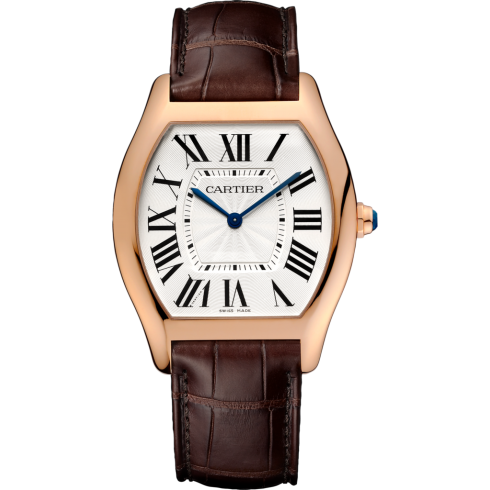 Cartier Tortue Silver Dial 18K Pink Gold Men's Large Watch WGTO0002 watches