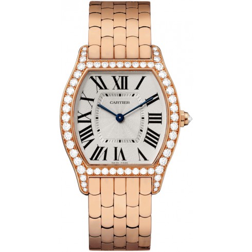Cartier Tortue Silver Dial Ladies Watch WA501012 watches