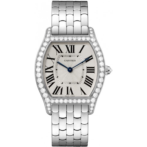 Cartier Tortue Silver Dial Ladies Watch WA501013 watches