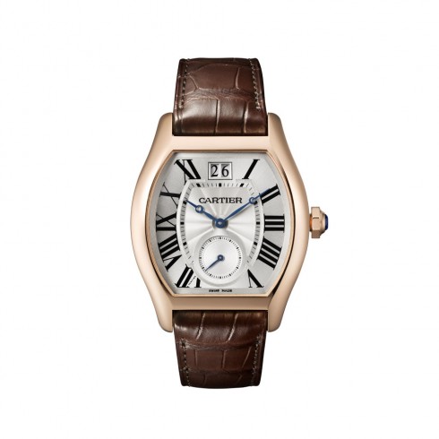 Cartier Tortue Silver Flinque Dial Men's Watch W1556234 watches
