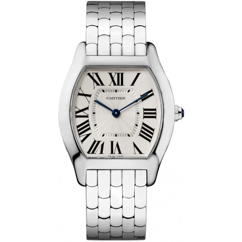 Cartier Tortue Silvered Guilloch¨¦ Dial Ladies Watch W1556367 watches