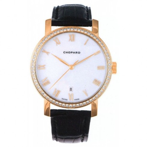 Chopard Classic 18k Rose Gold Diamond Bezel Men's Watch 171278-5004 watches