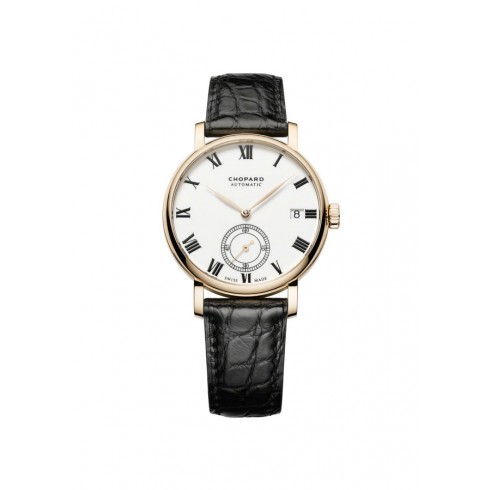 Chopard Classic Manufacture White Dial 18K Yellow Gold Automatic Men's Watch 161289-0001 watches