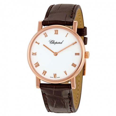 Chopard Classic White Dial Rose Gold Alligator Leather Ladies Watch 163154-5001DBR watches
