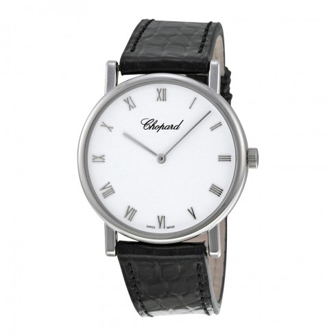 Chopard Classique Homme White Dial 18kt White Gold Ladies Watch watches