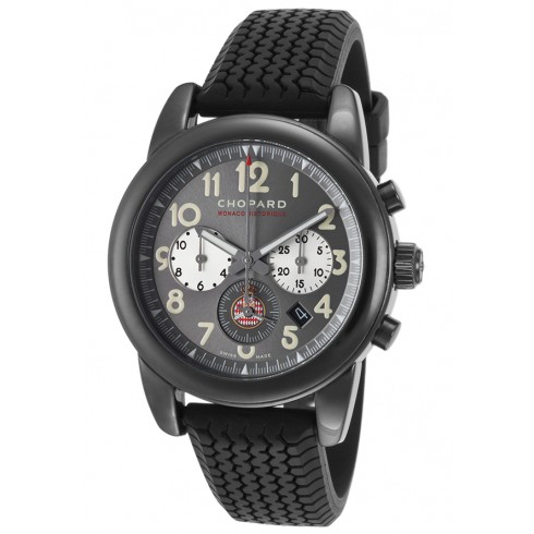 Chopard Grand Prix De Monaco Historique Grey Dial Black Rubber Automatic Men's Sports Watch 168472-3001 watches
