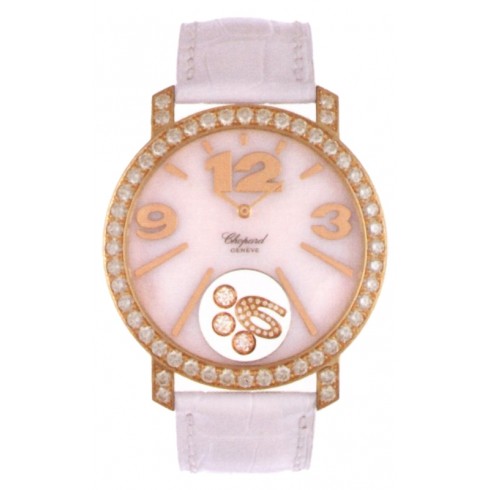Chopard Happy Diamonds Mother of Pearl Leather Ladies Watch 207450-5005 watches