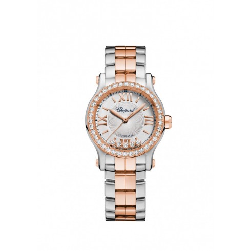 Chopard Happy Sport 18 Carat Rose Gold and Stainless Steel Ladies Watch 278573-6004 watches