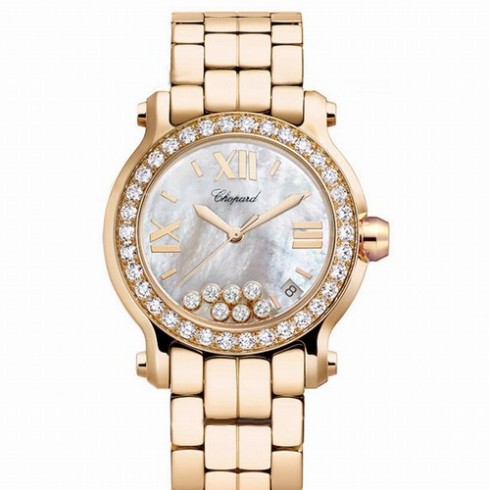 Chopard Happy Sport 18kt Rose Gold Ladies Watch 277481-5002 watches
