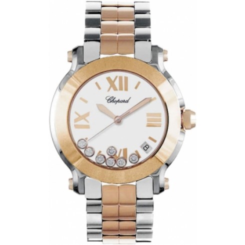 Chopard Happy Sport 2 Two Tone Ladies Watch 278488-9001 watches