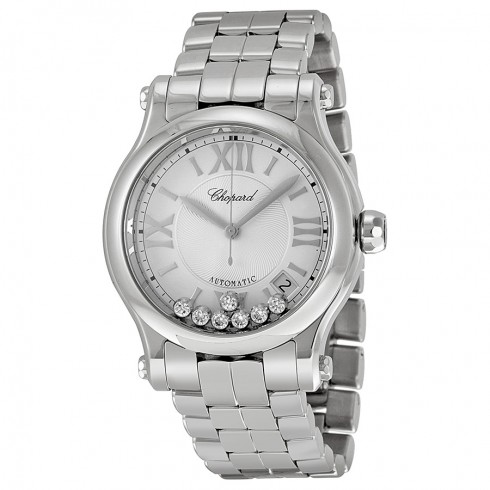 Chopard Happy Sport Automatic Silver Dial Stainless Steel Watch 278559-3002 watches