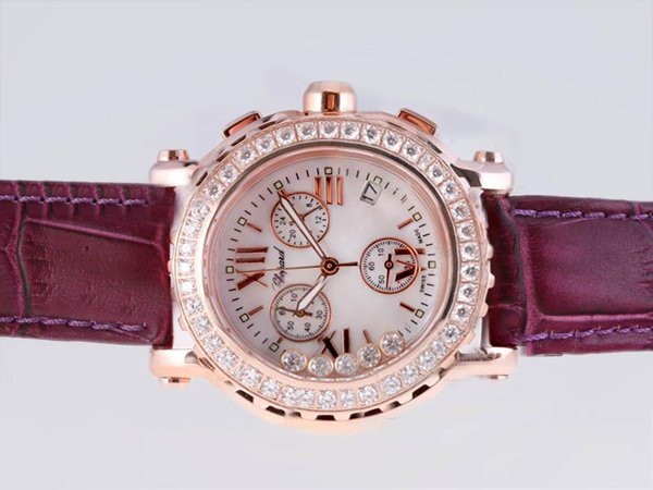 Chopard Happy Sport Chronograph 283582-5001 42mm White Dial Quartz Watch watches