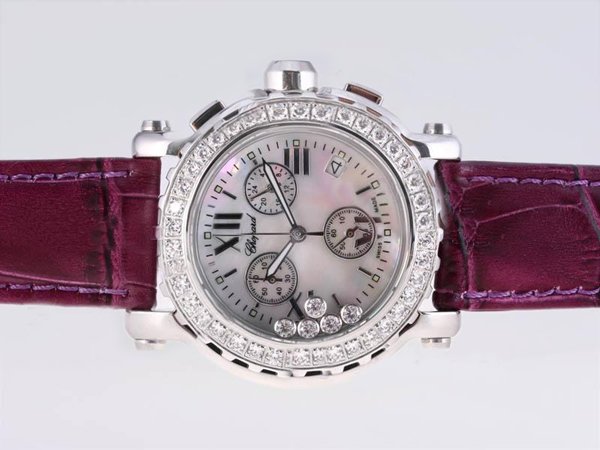 Chopard Happy Sport Chronograph 288499-3021 Stainless Steel Case Womens 42x12.5mm Watch watches