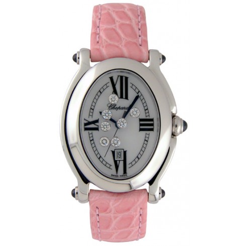 Chopard Happy Sport Diamond Steel Mother-of-pearl Pink Ladies watch 27/8937-23 watches
