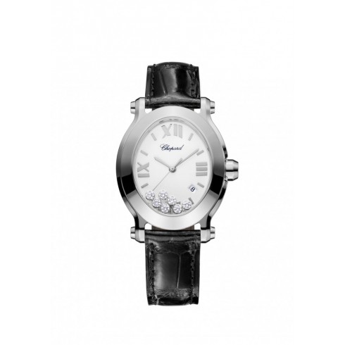 Chopard Happy Sport Floating Diamonds Stainless Steel Ladies Watch 278546-3001 watches