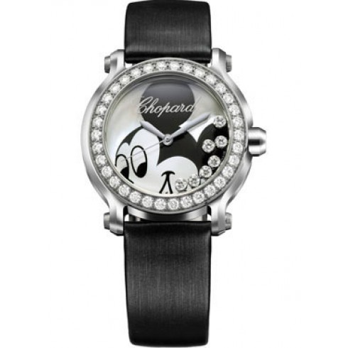 Chopard Happy Sport Happy Mickey Mouse Diamond Steel Ladies Watch 278475-3033 watches