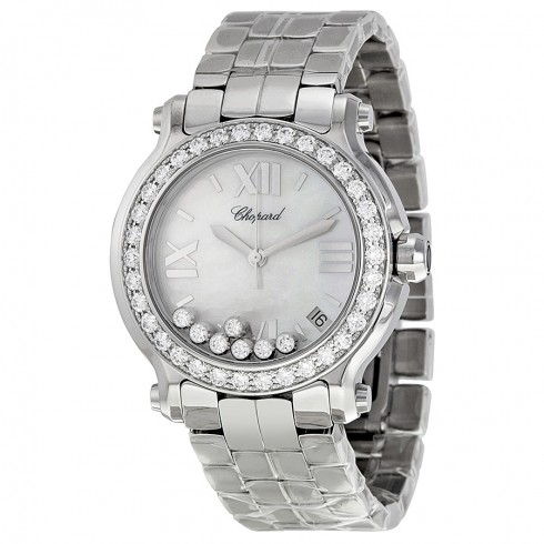 Chopard Happy Sport II Mother of Pearl Stainless Steel Ladies Watch 278477-3009 watches