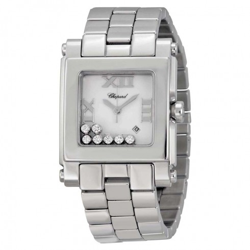 Chopard Happy Sport II White Dial Stainless Steel Ladies Watch 278496-3001 watches