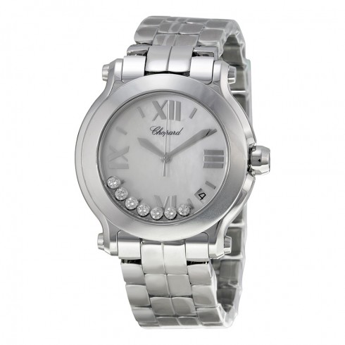 Chopard Happy Sport Ladies Diamond Watch 278477-3002 watches
