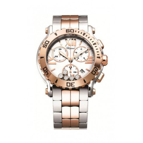 Chopard Happy Sport Mother of Pearl Two-Tone 18k Gold Unisex Watch 288499-6002 watches