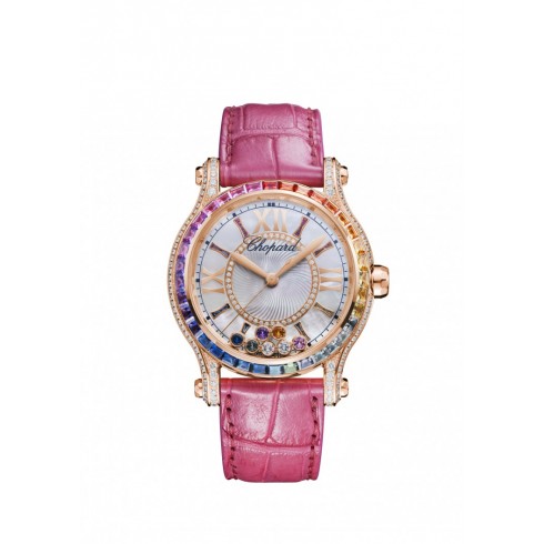 Chopard Happy Sport Mother of Pearl with Diamonds Dial Watch 274891-5007 watches