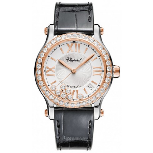 Chopard Happy Sport Silver Dial Diamond Automatic Ladies Watch 278559-6003 watches