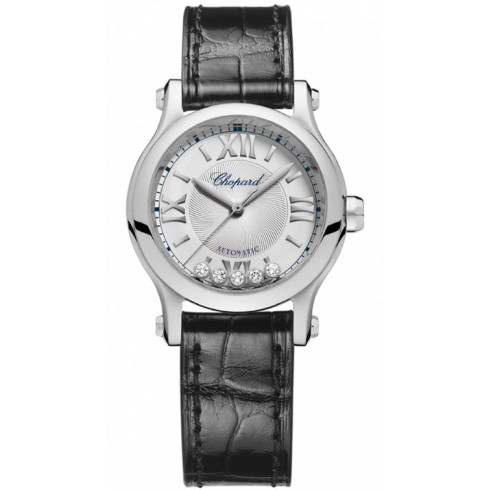 Chopard Happy Sport Silver-Toned Dial Ladies Watch 278573-3001 watches