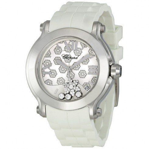 Chopard Happy Sport Snow Flake Dial Ladies Watch 278475-3015 watches