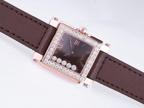 Chopard Happy Sport Square 275349-5003 Womens Quartz 27x27mm Watch watches