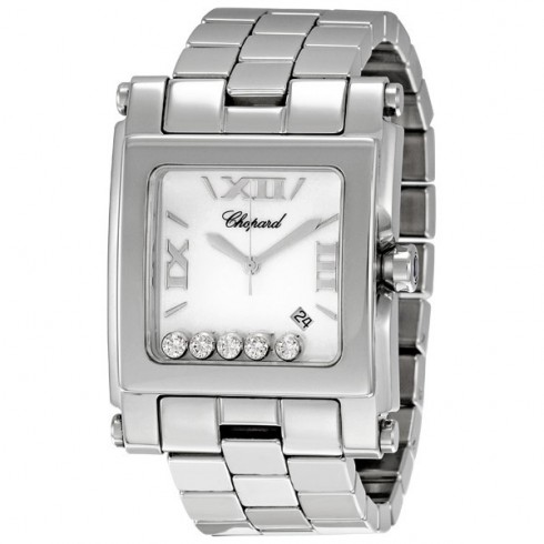 Chopard Happy Sport Square Diamond Ladies Watch 28/8467 watches