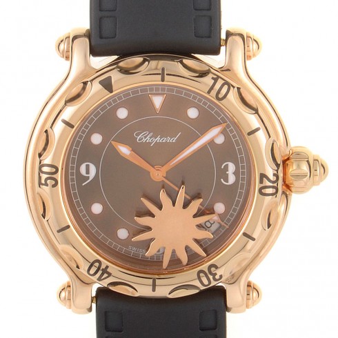 Chopard Happy Sport Sun Brown Brown Dial Ladies Quarz Watch 283578-5001 watches