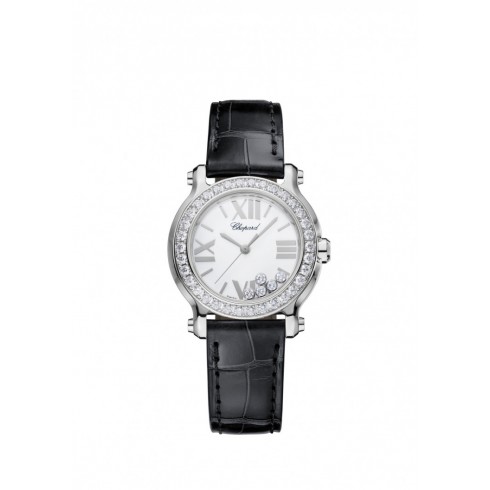 Chopard Happy Sport White Dial Diamond Ladies Watch 278509-3007 watches