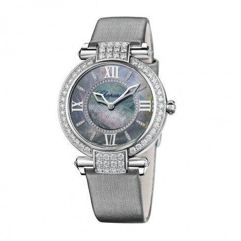 Chopard Imperiale 18k White Gold Case Diamond Bezel Mother of Pearl Dial Ladies Watch 384242-1006 watches