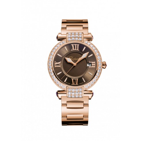 Chopard Imperiale Brown Dial 18 Carat Rose Gold Ladies Watch 384221-5012 watches