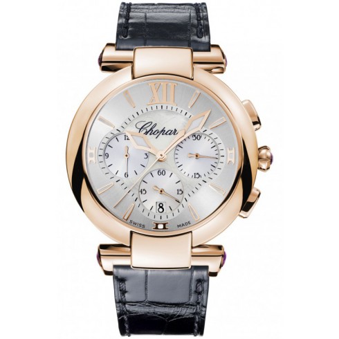 Chopard Imperiale Chronograph Mother of Pearl Dial Brown Leather Men's Watch 384211-5001 watches