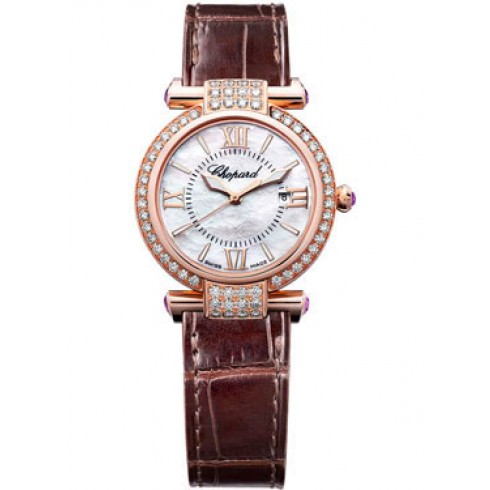 Chopard Imperiale Diamond Mother of Pearl Dial 18 kt Rose Gold Ladies Watch 384238-5003 watches