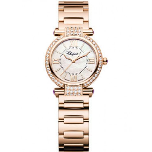 Chopard Imperiale Diamond Mother of Pearl Dial 18 kt Rose Gold Ladies Watch 384238-5004 watches