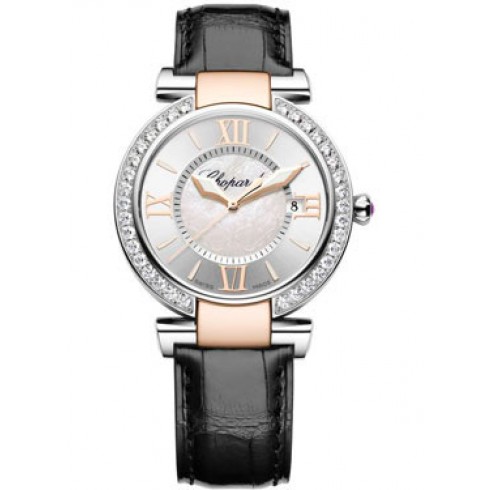 Chopard Imperiale Diamond Silver Dial Stainless Steel and Rose Gold Ladies Watch 388532-6003 watches