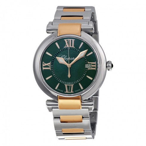 Chopard Imperiale Green Dial Stainless Steel and 18kt Rose Gold Ladies Watch 388532-6007 watches