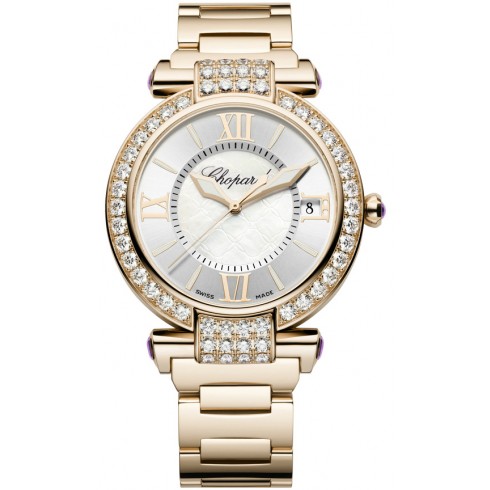 Chopard Imperiale Mother of Pearl Diamond 18kt Rose Gold Ladies Watch 384241-5004 watches