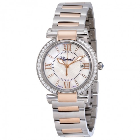 Chopard Imperiale Mother of Pearl Steel and 18kt Rose Gold Ladies Watch 388541-6004 watches