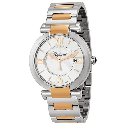 Chopard Imperiale Silver Dial 18k Rose Gold and Steel Ladies Watch 388532-6002 watches